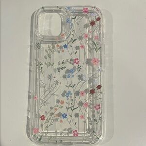 Floral Clear iPhone 13 Case